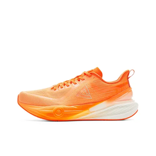PEAK Амортизаторы Shock Slip-resistant Abrasion-resistant Низкий топ Тренировочные Беговые кроссовки Мужские Пламя Оранжевый