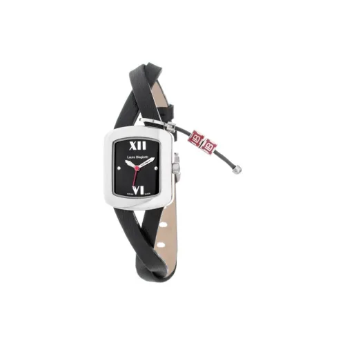 Laura Biagiotti Женские часы Кварцевый механизм Кожаный ремешок 25 мм Черный циферблат