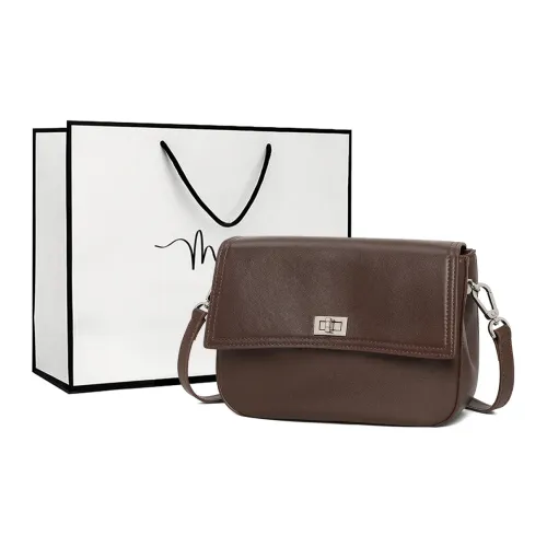 MILLIE'S Коровья кожа Подмышечный Сумка через плечо Стандартный Женский Кофе