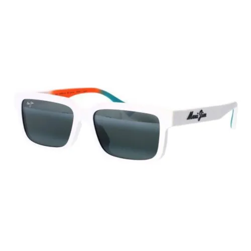 Maui Jim Ацетат Нерегулярная форма Солнцезащитные очки Унисекс Белый