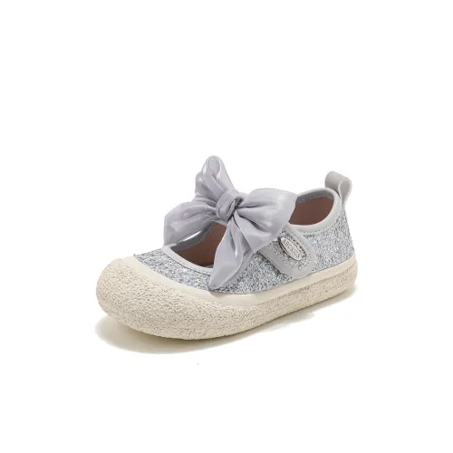 ABC KIDS Кожаные туфли Low Top Серебристо-серый Для дошкольников