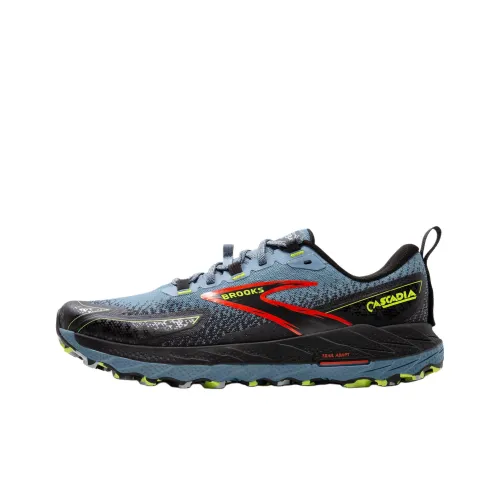 Brooks Cascadia18 Slip-resistant Abrasion-resistant Low-top Беговые кроссовки Мужские Синий Черный
