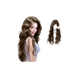 Корейская ленивая вода, волнообразные узоры - восьмифигурная модель, мокко-коричневый