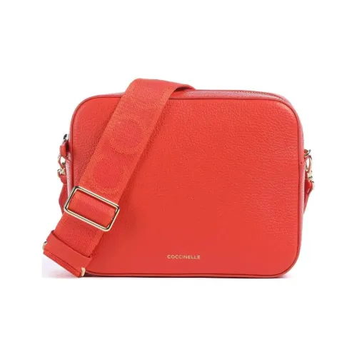 COCCINELLE GRAIN LEATHER Сумка через плечо Женская Оранжевая Красная