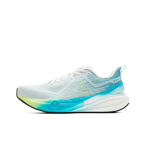 PEAK Амортизаторы Shock Slip-resistant Abrasion-resistant Низкий топ Тренировочные Беговые кроссовки Мужские Молочно-белый и синий