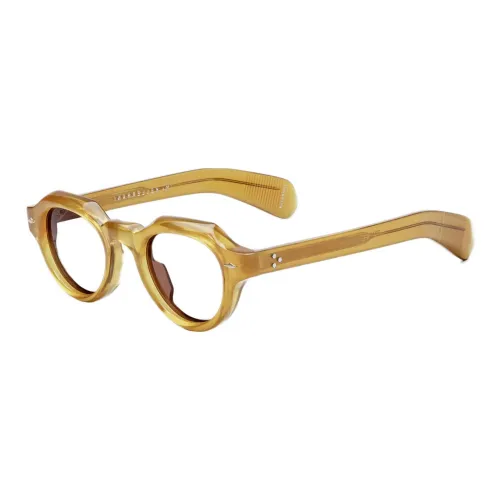 JACQUES MARIE MAGE Ацетат Нерегулярная форма Солнцезащитные очки Унисекс Желтый