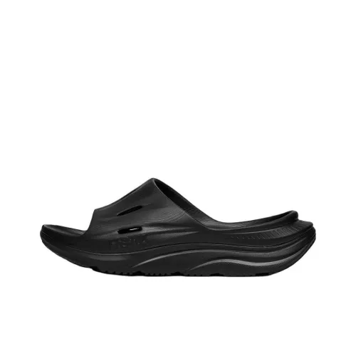 HOKA ONE ONE Ora Recovery Slide 3 Слипоны Черные Мужские