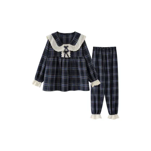 Xiang Ning Pai Пижамный комплект женский синий