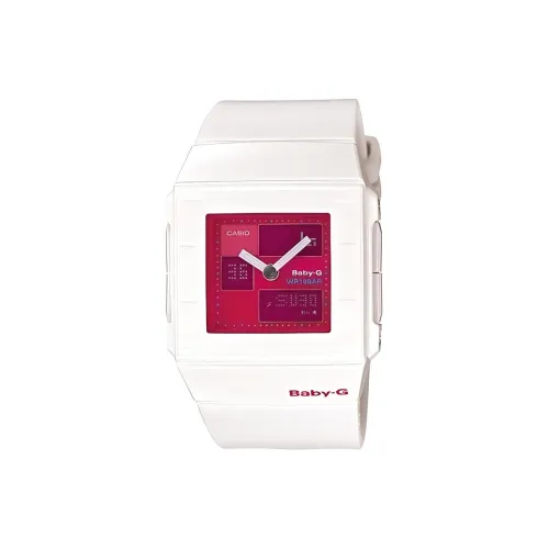 CASIO Baby Кварцевый механизм Смольный ремешок Часы Женские Часы Красный циферблат часов