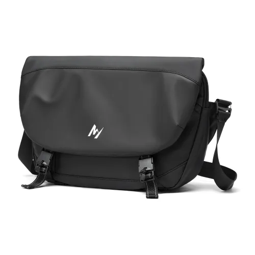 MOYYI Сумка через плечо из ПВХ большая унисекс черная