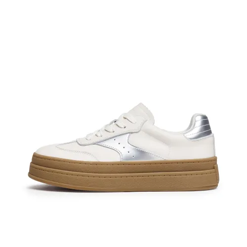 Staccato Low Top Скейтборд Кроссовки Женские Серый Белый