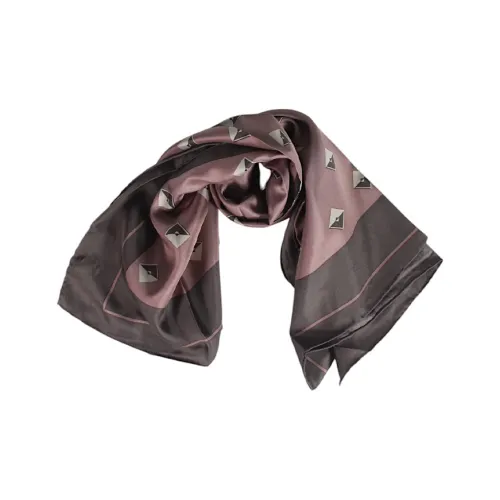 MaxMara Шелковые Шарфы Женские Фиолетовые