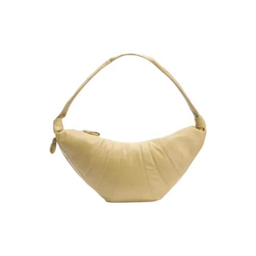 Lemaire Lambskin Круассан Сумка Сумка на одно плечо Большая унисекс Имбирно-желтый