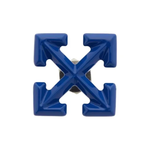 Off Белый Металл Серьги Мужской Синий