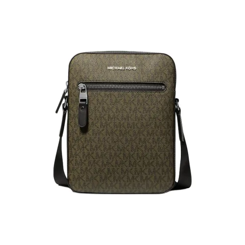 MICHAEL KORS Холщовая сумка через плечо стандартная мужская оливково-зеленая