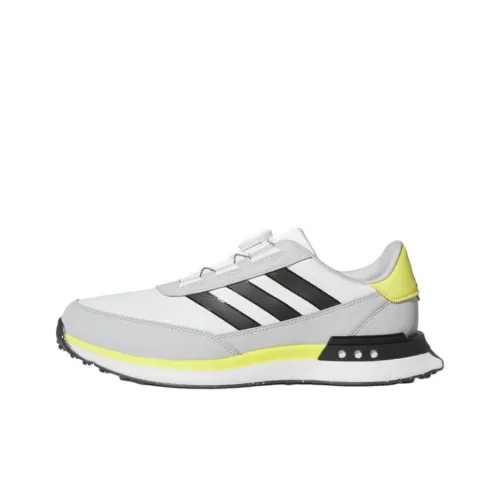 Adidas S2G SL BOA Slip-resistant Abrasion-resistant Low Golf Shoes Men's Gray Black Yellow Adidas S2G SL BOA Противоскользящие Устойчивые к истиранию Низкие Обувь для гольфа Мужская Серый Черный Желтый