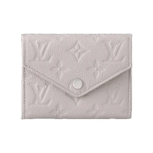 LOUIS VUITTON Victorine Кошелек из коровьей кожи женский серый