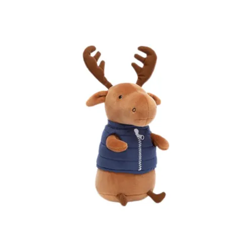 JELLYCAT Jungle Animal Collection Кемпинг Лось Куклы Плюшевая кукла 18 см высокая