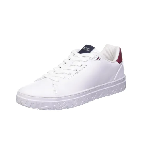 Tommy Hilfiger TH Monogram Скейтборд Кроссовки Низкие Белые Мужские