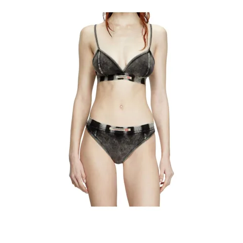 DIESEL Темно-серый Женские Бюстгальтеры