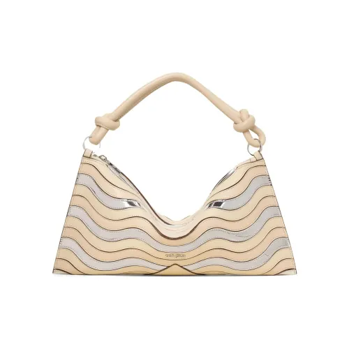 CULT GAIA Телячья кожа Сумка через плечо Мини Женская Серо-белая