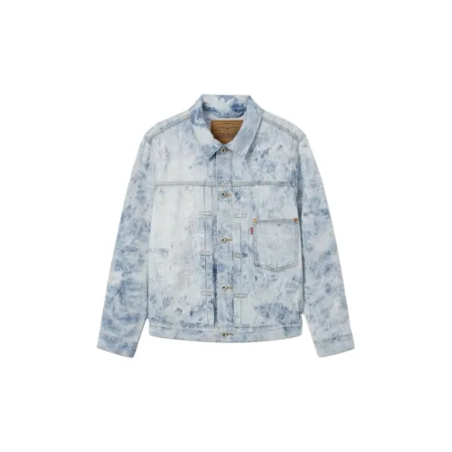 Levi's Denim Куртка Мужская Синяя Белая