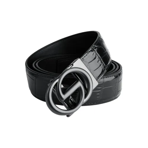 JEEP SPIRIT Коровья кожа ремни мужской черный 3,5 см