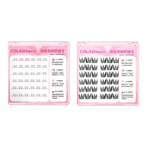 KULESI Антипригарный Маргаритка + Антипригарный Double POINT Маленький Пламя Накладные ресницы