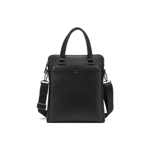 SEPTWOLVES Сумка через плечо из искусственной кожи мужская черная