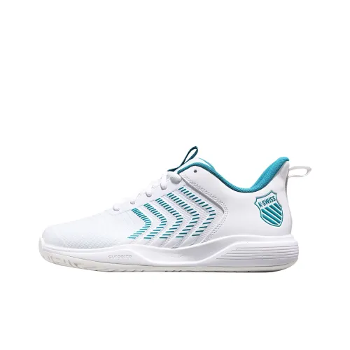 K·SWISS Теннисные кроссовки Low Top Белый/Аква Светло-зеленый Мужской