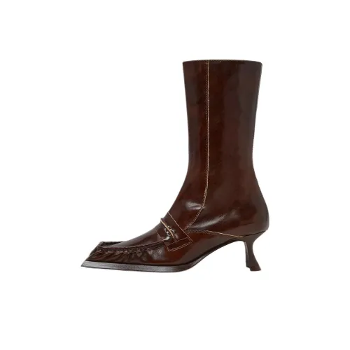 MIISTA Halle Ботильоны 5 см Женские Коричневый