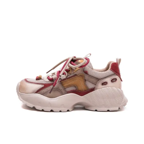 MATA Дышащие Низкие Кроссовки с Толстой Подошвой Женские