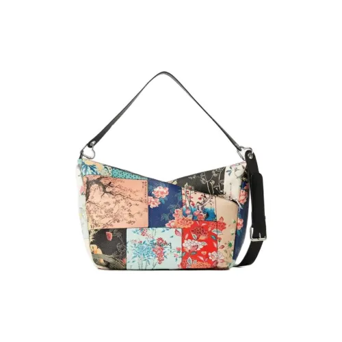 Desigual Полиуретан Сумка через плечо Большая Женская Коричневая