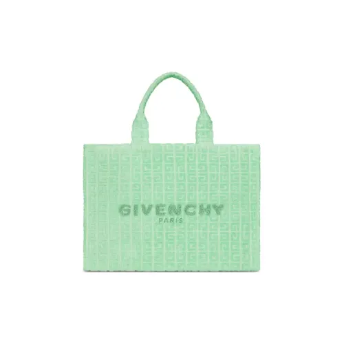 Givenchy Хлопковая Шерстяная Ткань Полотенце Тоут Сумка Сумка для покупок Сумка среднего размера Женская Зеленая
