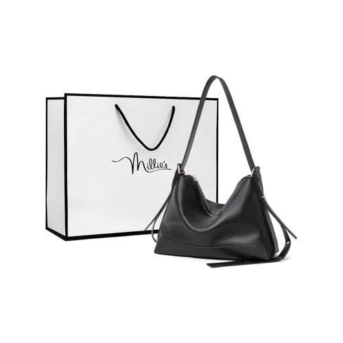 MILLIE'S Сумка через плечо из коровьей кожи стандартная женская черная