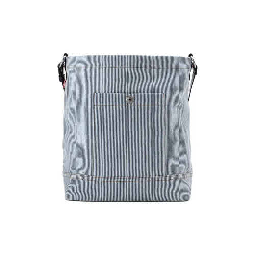 Levi's Хлопок Ведрообразные Сумки Сумки через плечо Сумка на плечо Стандартная Женская Выцветший Синий