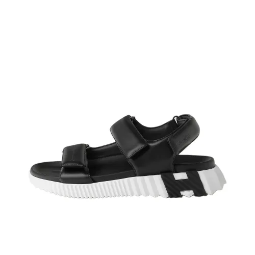 HERMES Junior One Ремешок Сандалии 3,8 см Мужской Черный