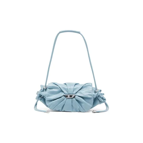 DIESEL Сумка через плечо из коровьей кожи маленькая женская небесно-голубая