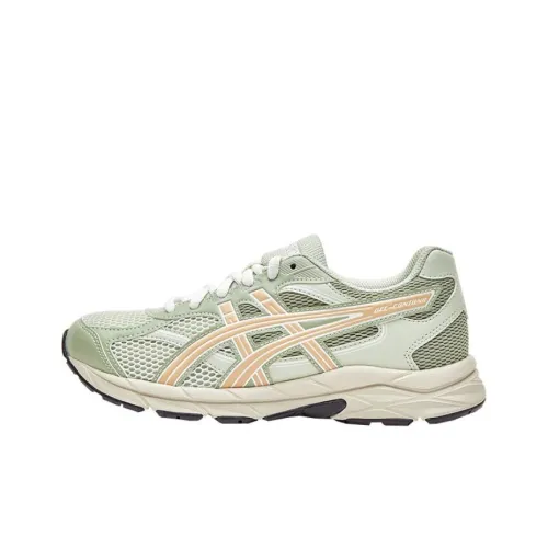 Asics RUNNING KIDS Амортизация и Дышащий Низкий Топ Детские Беговые Кроссовки Зеленый