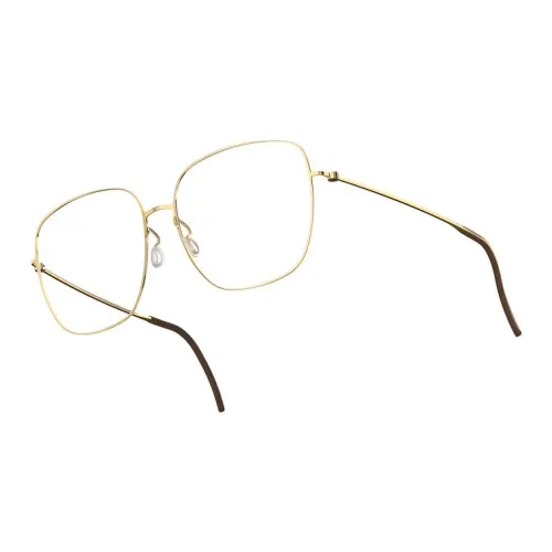 LINDBERG Титан Квадратные Оправы для Очков Унисекс Яркое Золото