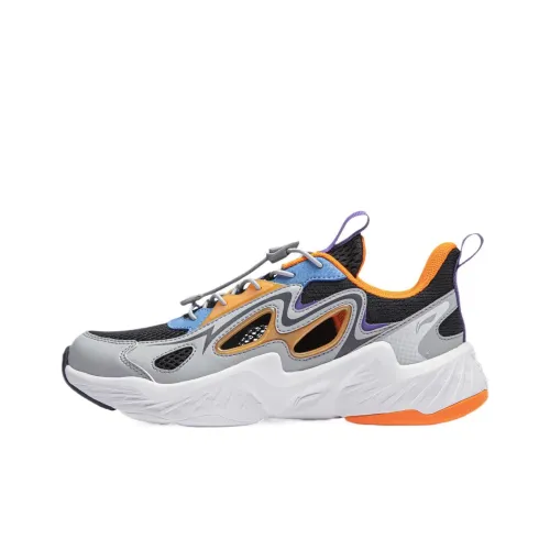 LINING YOUNG Sportlife Низкий Топ KIDS Lifestyle Shoes Кирпичный Серый Черный