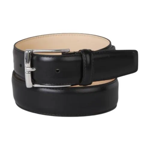 CROCKETT JONES Кожа Телячья кожа Кожаные ремни Мужской Черный 3,2CM