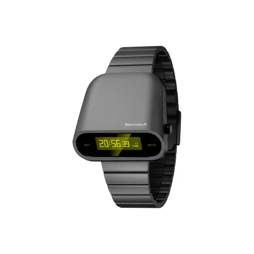 IB BENLYDESIGN Driver Collection Электронный Механизм Нержавеющая сталь Ремешок Часы Мужские Желтый Циферблат часов