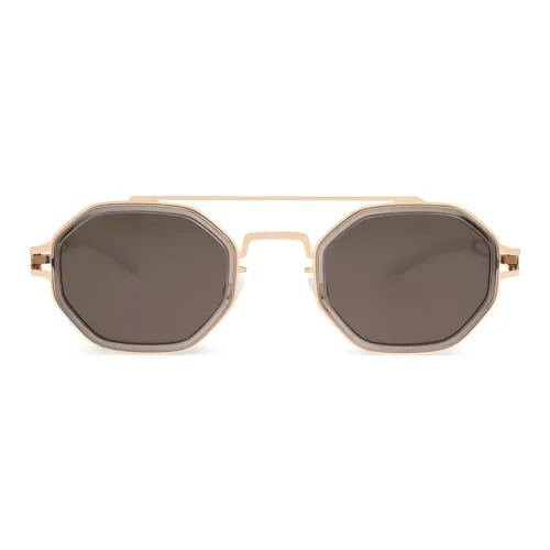 MYKITA Нержавеющая сталь Ацетат Aviator Солнцезащитные очки Женские Розовый