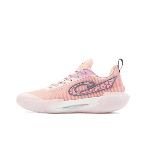 QIAODAN Spike 8 PRO Slip-resistant Abrasion-resistant Breathable Low-Top Basketball Shoes Men's Pink QIAODAN Spike 8 PRO Противоскользящие Износостойкие Дышащие Низкие Баскетбольные Кроссовки Мужские Розовые