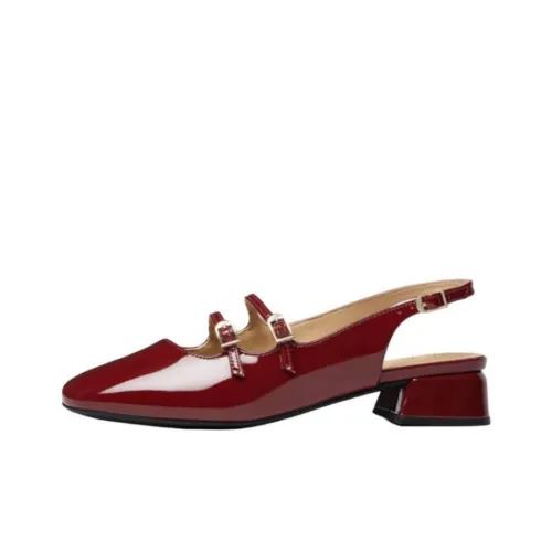 Clarks Высокие каблуки Красный Женские