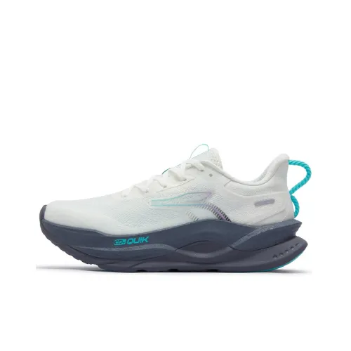 361° Амортизаторы Slip-resistant устойчивые к истиранию низкий топ кроссовки для бега Sprint женские белый серый