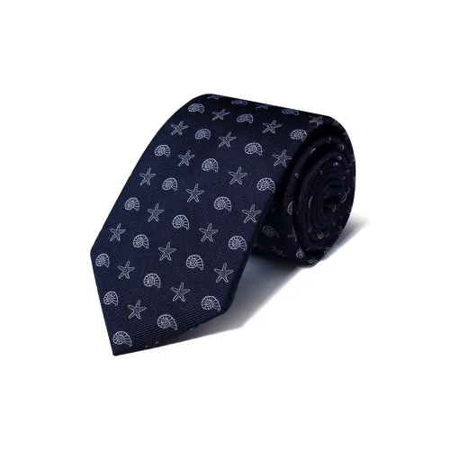 GIEVES CHARLES Тутовый шелк Галстуки Мужской Темно-синий