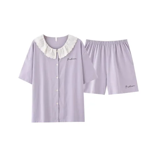 XIAFENYAN Пижамный комплект женский фиолетовый