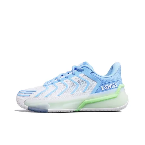 KSWISS Амортизация Износостойкие Низкие Кроссовки для Тенниса Женские Белые Синие